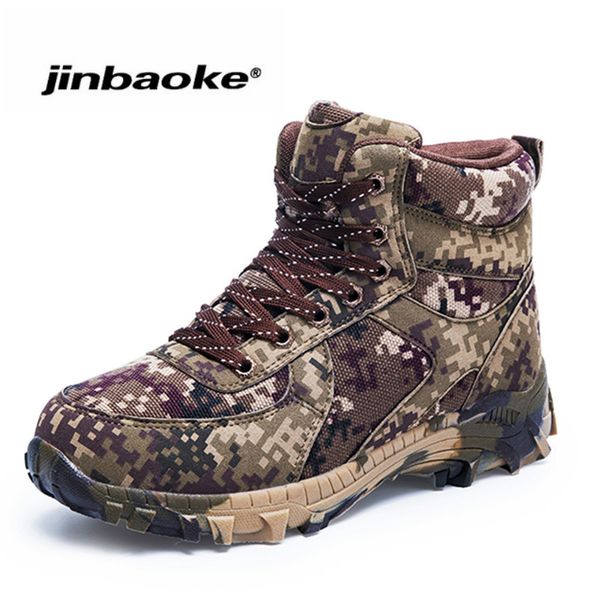 

new big size winter wool men hiking boots waterproof men's camouflage warm boots men combat army trekking shoes