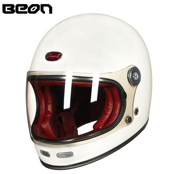 

beon анфас мотокросс шлем из стекловолокна beon b-510 vintage мотоцикл профессиональный ретро шлемы сертификация еэк