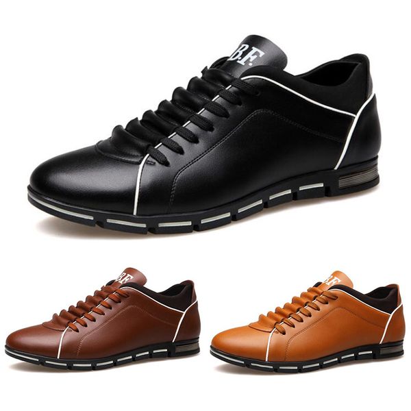 

2020 wholesale men shoes black wine red brown fashion designers casual shoes dropshipping size 39-44 style 24
