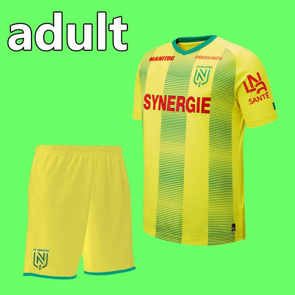 

19 20 fc nantes grown ups soccer sets grown ups kit sets 2019/20 fc nantes boys football shirt uniforms fc nantes youth football grown ups, Black;blue