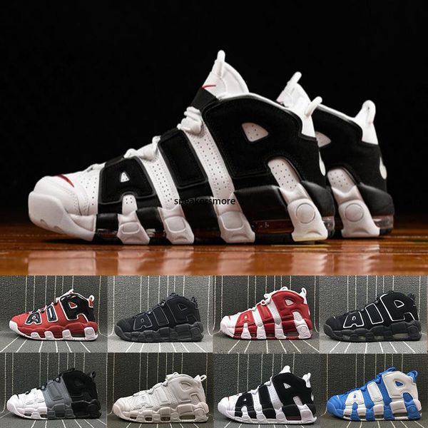 

with box] more pippen ympic wheat triple white bordeaux mens basketball shoes for 3m uptempo scottie pippen basketball shoes, Black
