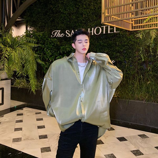 

mixcubic 2019 осень британский стиль ретро личность пелерина рубашки мужские случайные свободные контурные пуховики для мужчин, White;black