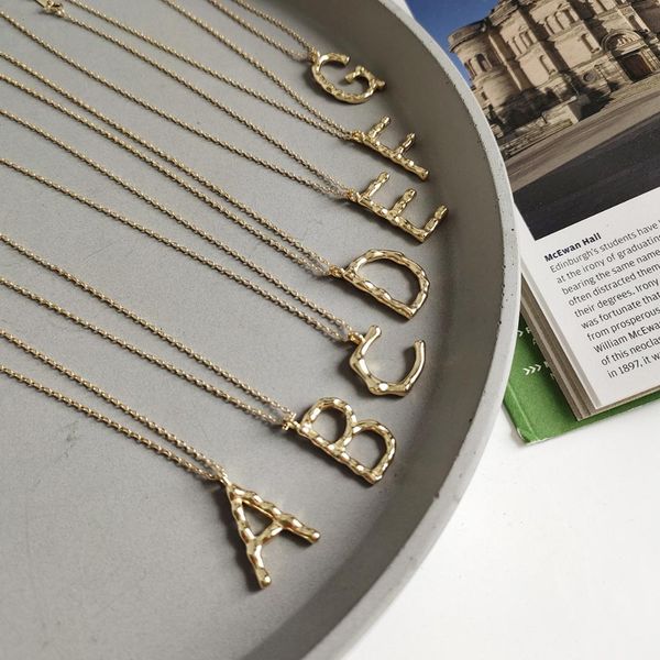 

925 sterling silver, 26 english letters necklace jewelry necklace pendant sautoir