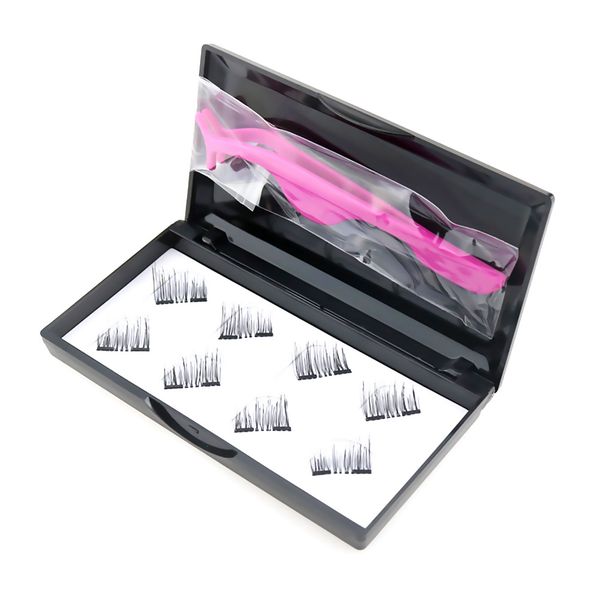 

8pcs/set magnetic eyelashes 3d false eyelashes tweezers set cosmetics makeup false