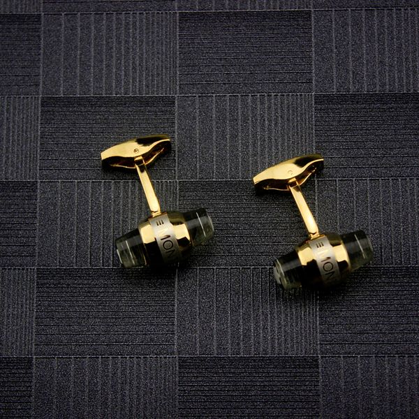 

men crystal cufflinks mens six star sleeve buttons jewelry cuff links for groomsmen fine jewelry, Silver