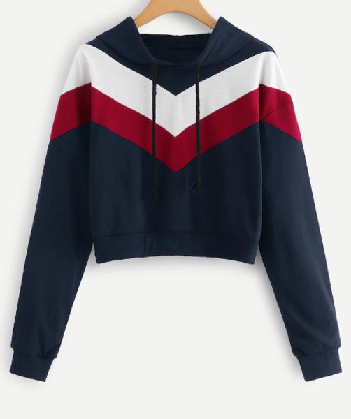 

women's hoodies & sweatshirts women basic long sleeve color patchwork thin hooded casual sport spring autumn, Black