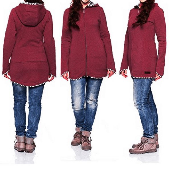 

autumn maternity outwear clothes womens long sleeve nursing breastfeeding hooded maternity women hoodie coat, White