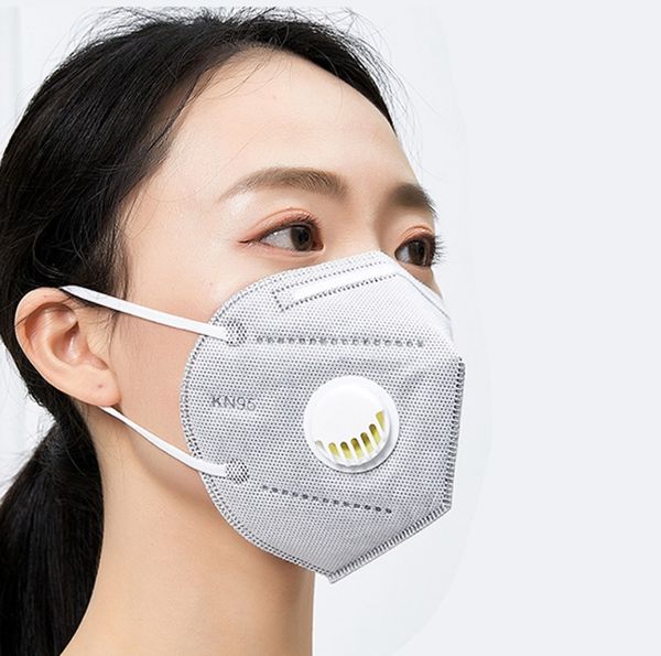 

fast delivery stocks ffp2 kn95 mask disposable 3-ply n95 face mask anti air pollution pm2.5 face mouth health care facemask with valve