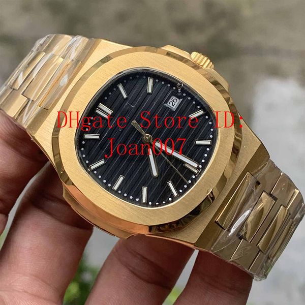 

wholesale men watches gold watches 2813 movement wristwatches 40mm nautilus 5711 mechanical transparent automatic mens watch watches, Slivery;brown
