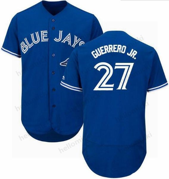 

2019 Toronto 27 Vladimir Guerrero Jr Jersey Men Blue Jays Baseball Jerseys white Blue Grey Flex Base Stitched Baseball Jerseys