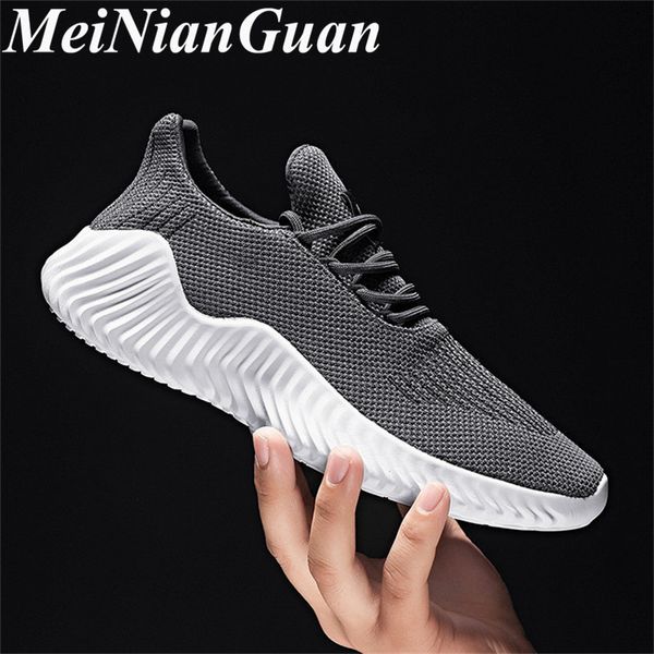 

lace up men's shoes big size flat male sneakers platform men running shoes light weight sport male air mesh tennis shoe b3