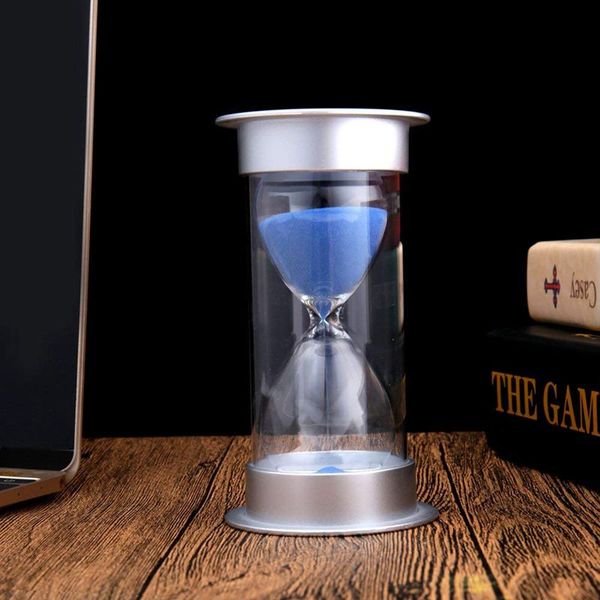 

beau-45 minutes hourglass,modern sand timer with sand for mantel office desk coffee table book shelf curio cabinet or end table