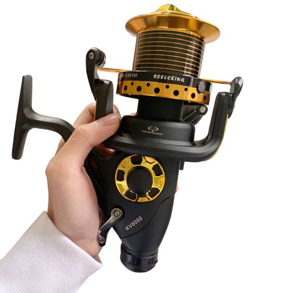 

yumoshi 5 species 13+1bb wheels spinning reel fishing reel 1000-10000 ball bearing reels molinete carretilhas de pe