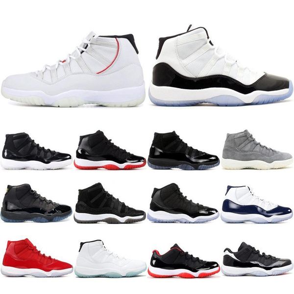 

J11 Мужские 11s Баскетбольные кроссовки AIR Concord 45 Platinum Tint 11 Space Jam Gym Red Win Like 96 XI Женщины