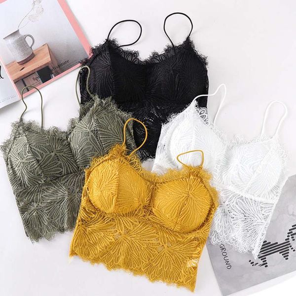 

8 colors women strappy lace ice silk bra fashion flower women camisoles vest tank bra soft comfortable ladies female, Red;black
