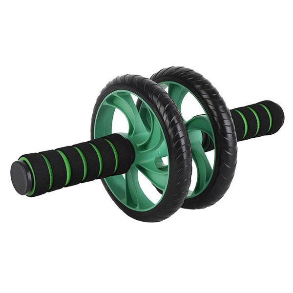 

two-wheeled abdominal wheel abdominal device exercise lose weight fitness equipment (green
