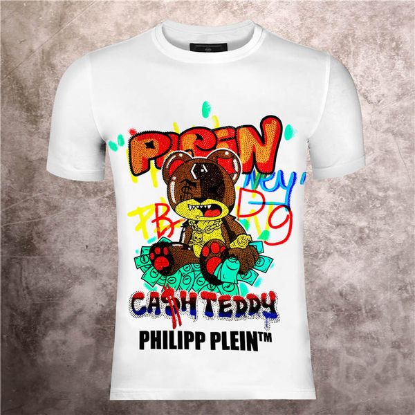 

лучшие продажи роскошные футболки мужская мода футболки простой маленький медведь вышитые футболки высокое качество с коротким рукавом женщи, White;black