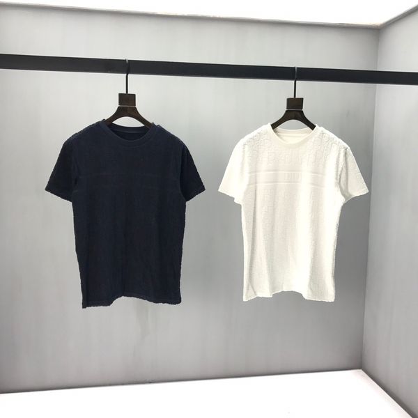 

2020ss spring and summer new high grade cotton printing short sleeve round neck panel t-shirt size: -l-xl-xxl-xxxl color: black white cd1, White;black