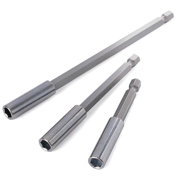 

3pcs magnetic bit holder extensions 75 100 150mm change 1/4 inch hex shank