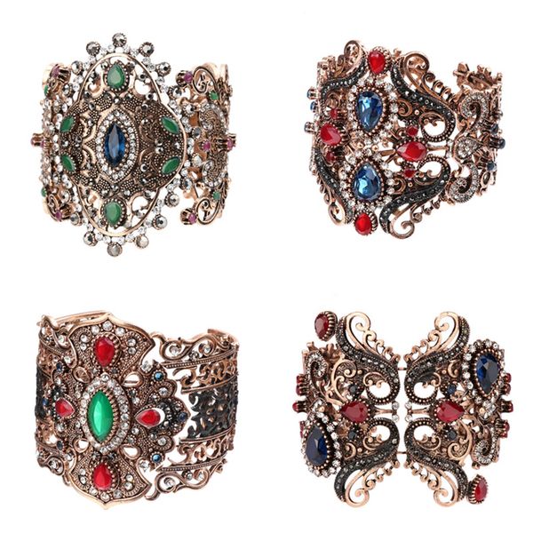 

olevo bohemia vintage браслет смолы девушка античное золото открытие инкрустации браслеты на руку браслетах для женщин девушек ювелирных изд, Black