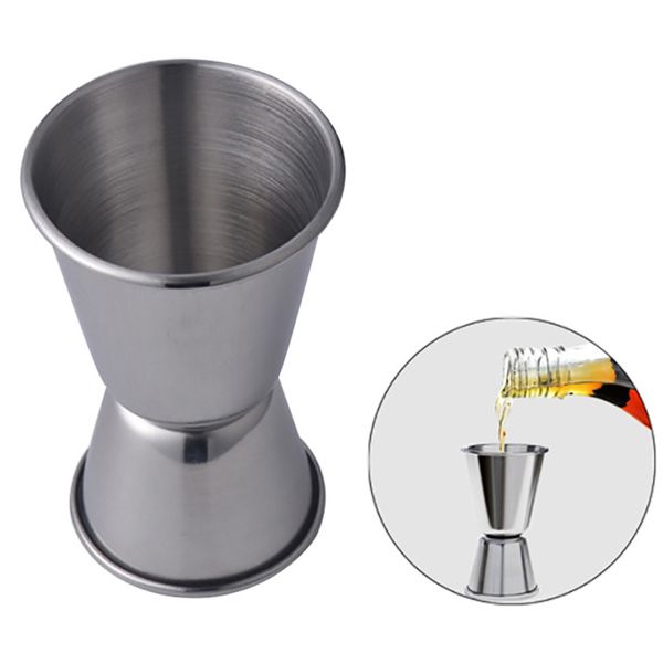

stainless steel double scocktail wine thicken drink cups bar cocktail measure cup dispenser stainless steel party measure cup vt1141