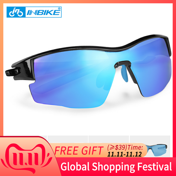 

inbike sport polarized glasses men women bicycle sunglasses mountain bike protection goggles 5 lens myopia frame cycling eyewear