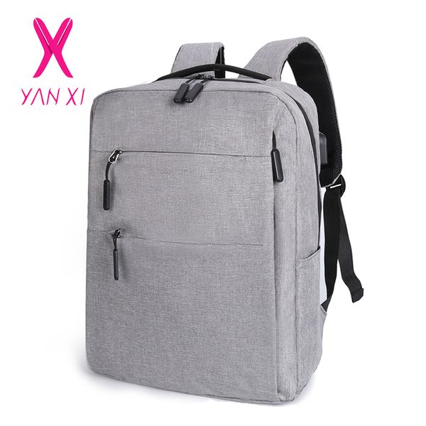 

2019 waterproof 15.6inch usb charging lapbackpack anti theft men backpacks travel teenage backpack bag male bagpack mochila
