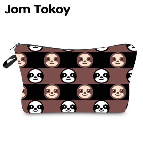 

jom tokoy water resistant makeup bag printing sloth cosmetic bag lovely cosmetic organizer women multifunction beauty bag956