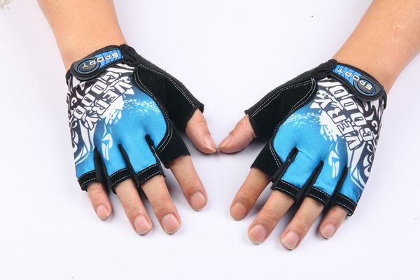 

half finger weight lifting gym fitness sports gloves adjustable cool summer running riding cycling gloves for men women, Black