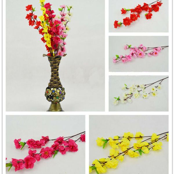 

5шт моделирование цветок персика цветок головы домашнего декора diy свадебная вечеринка орнамент