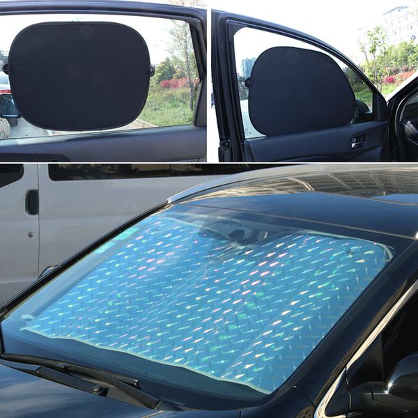 

car windshield sunshade front file thickening laser season sun protection auto visor suv off-road block parasole coche protector