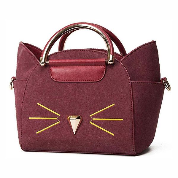 

women's summer fashion handle cute cat cross body shoulder bag