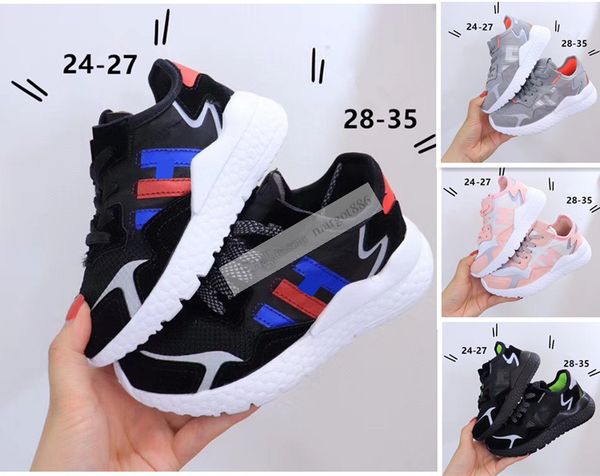 

kids nite jogger 3m reflective running shoes for boys gils children breathable trainer sports sneakers kids birthday gift 24-35