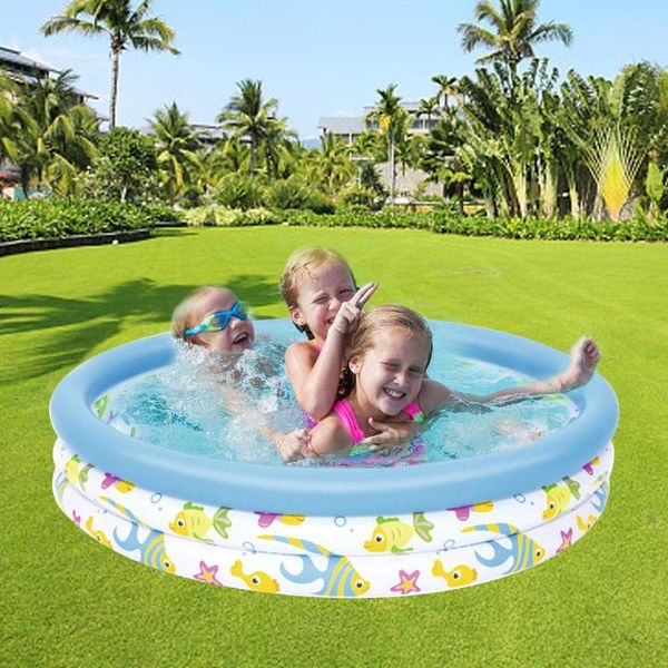 

kiddie pool baby inflatable swimming pool water toys bath tub large family in summer easy to inflate with 3 separate valves