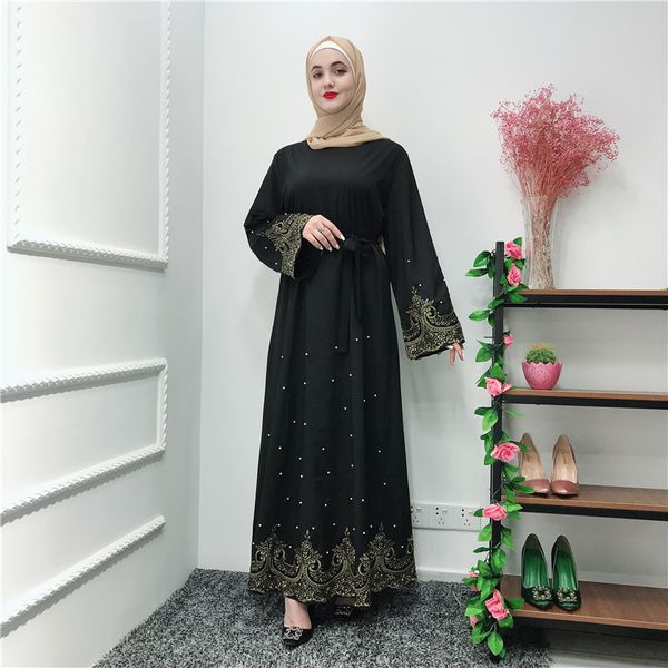 

vestidos ramadan kaftan abaya arabic islamic muslim dress caftan marocain kaftan turkey hijab eid dresses robe musulmane longue, Red