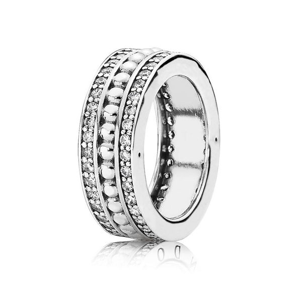 

entic 925 sterling silver ring vintage forever statement with crystal ring for women wedding party gift fine charm jewelry, Slivery;golden