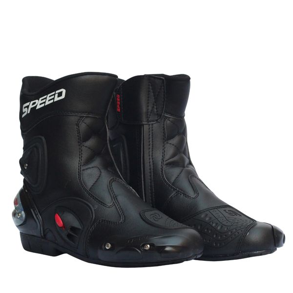 

motorcycle boots motorbike shoes men motocross boots biker short knight motorcycle road racing riding durable slip-gear
