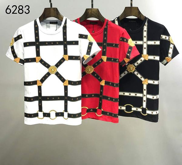 

2020 summer new fashion t-shirt cotton short-sleeved breathable men and women swing bear leisure outdoor street wear men t-shirt, White;black