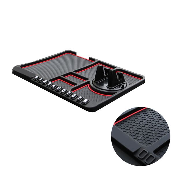 

multi-function fashion car temporary parking number card innovative silicone mobile phone sign instrument panel anti-skid pad