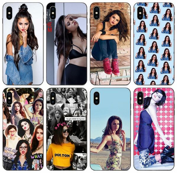 

tongtrade] lena gomez case for iphone 11 pro x xs max 8 7 6s 6p 5s 5p samsung j7 s10 huawei mate 7 8 9 10 20 redmi 4 pro case