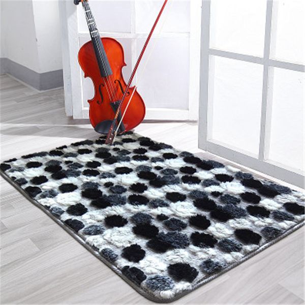 

40*60 carpet black white rose fur rugs kitchen carpet floor mat door mat entrance hall porch bathroom absorbent non-slip