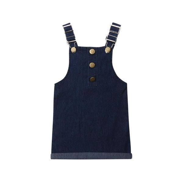 

сладких малыши infant baby girl платье ремни denim рукава straight вскользь sundress, Red;yellow
