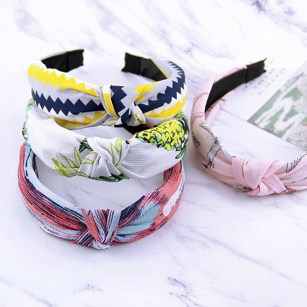 

girls printed 3pcs/set headband korean grade women hair band hair accessories