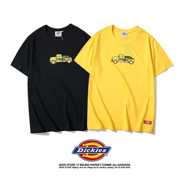 

dickies women mens designer t shirts fashion casual short sleeve tshirt summer letter printing mens tee couples matching clothes