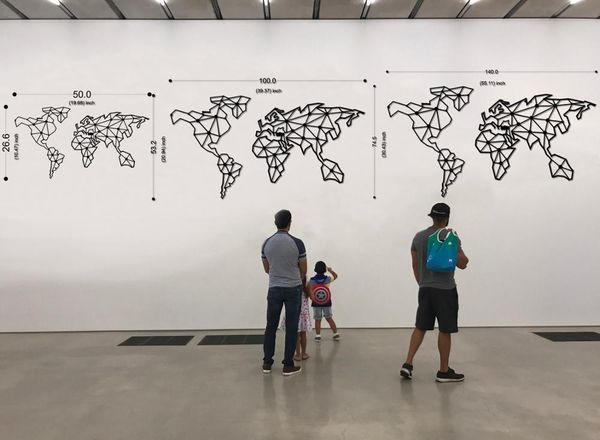 

linewallart metal world map wall art decor портрет