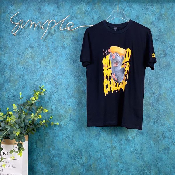 

2020ss spring and summer new high grade cotton printing short sleeve round neck panel t-shirt size: -l-xl-xxl-xxxl color: black white 37f, White;black