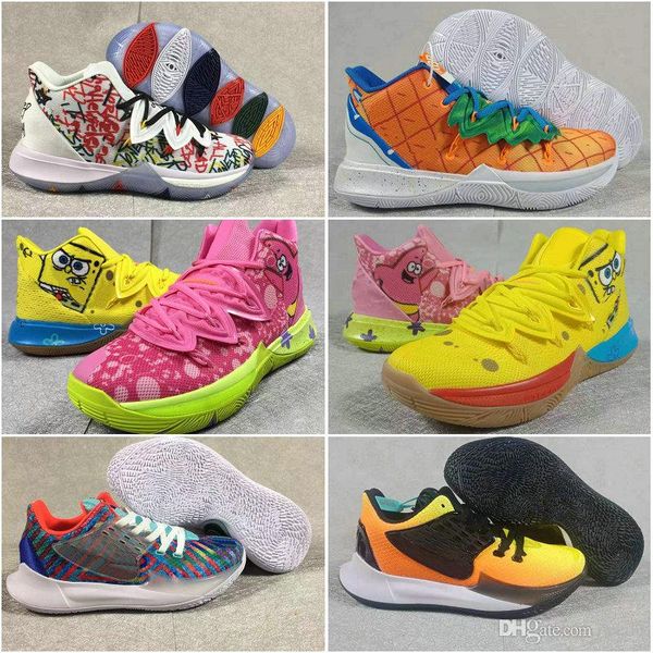 

pineapple house 5 5s what the kyrie mens basketball shoes sunset concepts irving low 2 multi-color orion's belt graffiti x sponge zapat, White;red
