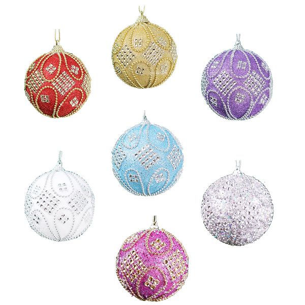 

christmas tree glitter ball baubles xmas hanging pendant featival party decor