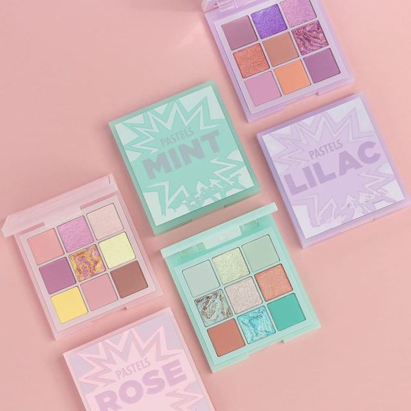 

новейшие палитры теней для век для глаз мерцание матовый блеск металлический пигментированный портативный 9 цветов пастели бренд rosemintlil