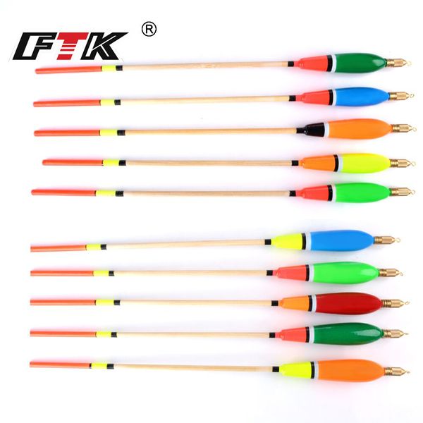 

ftk fishing float barguzinsky fir floats 5pcs/lot float 2/3/4/6g mix color for carp fishing